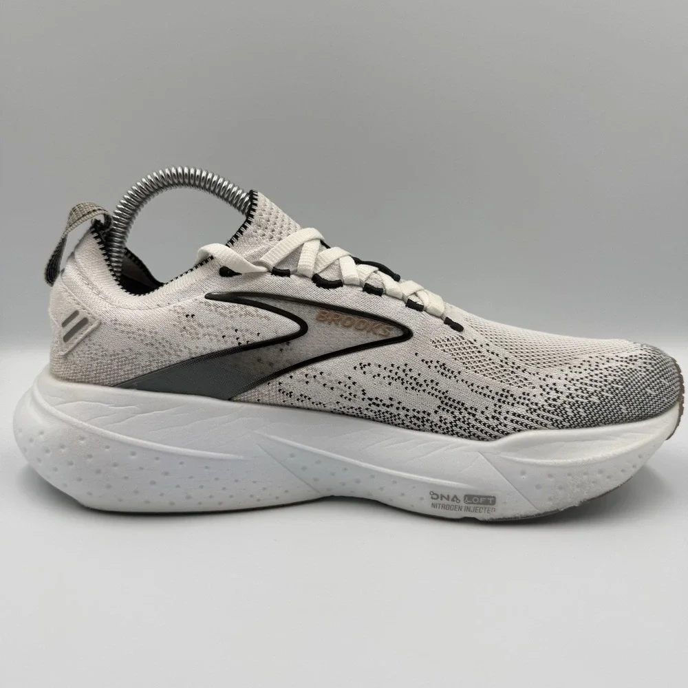 Brooks Glycerin StealthFit 21 Women's Size 8‎ White Black Running Shoes Sneakers